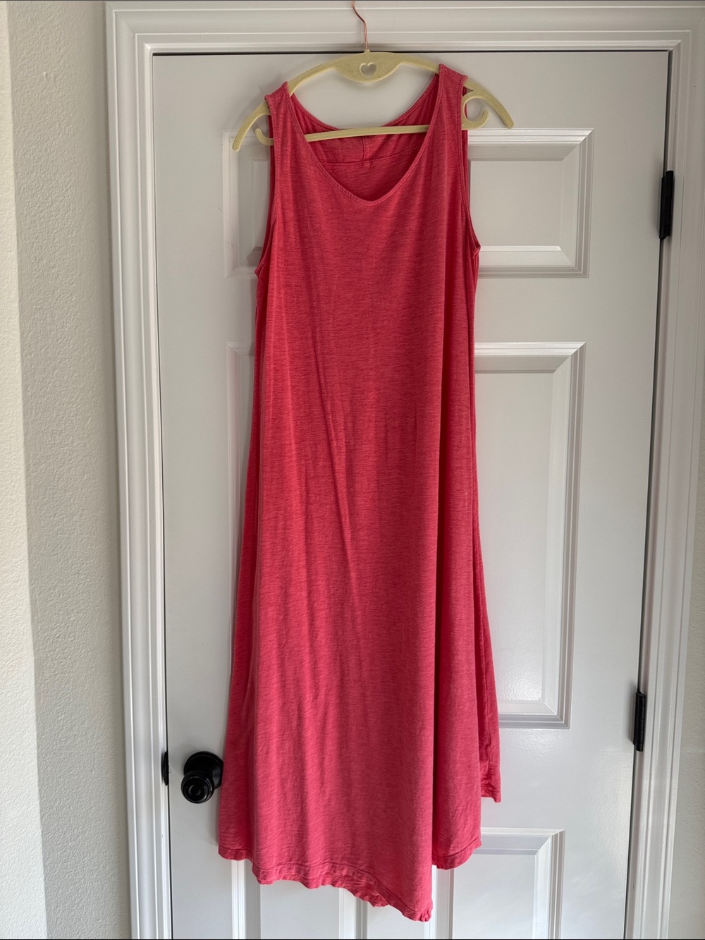 Eileen Fisher Sleeveless Coral Maxi Dress